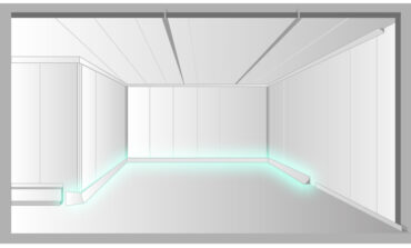 Curva sanitaria en camara frigorifica